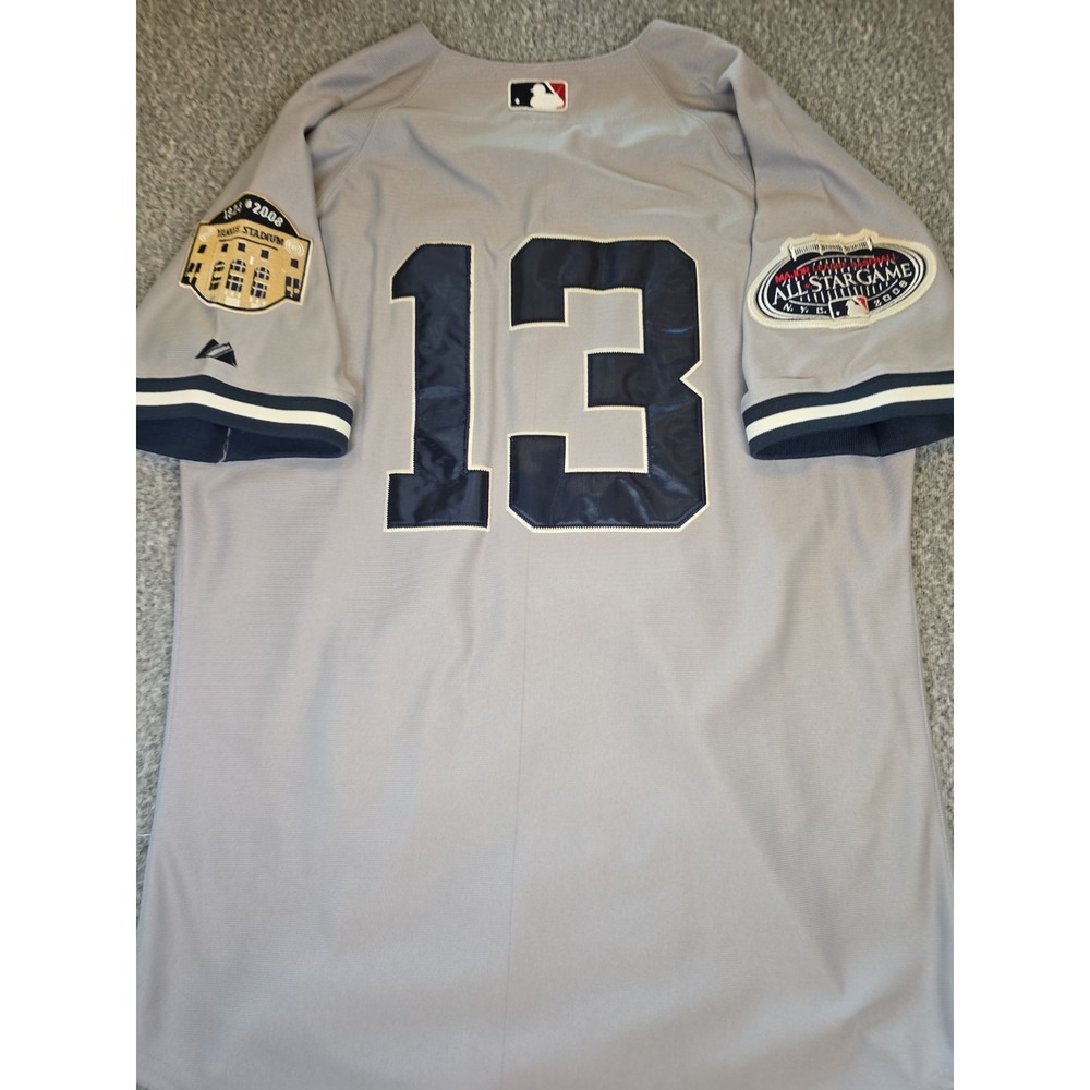 Alex Rodriguez 2008 New York Yankees Men's Grey Road Jersey w/ All Star Patch